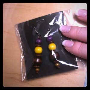 🌸Wooden Bead Earrings